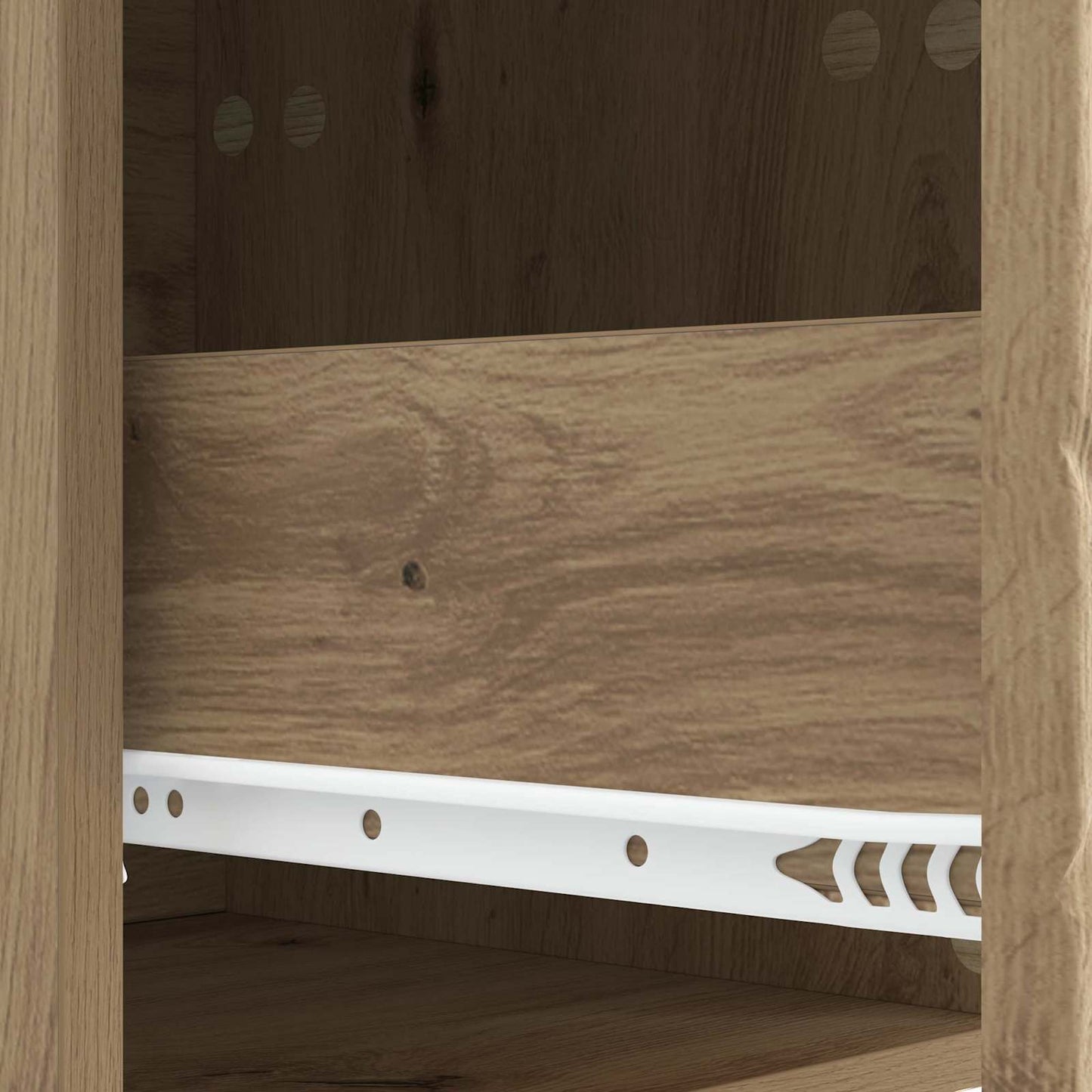 Bedside Table Artisan Oak 43 x 34.5 x 48 cm Engineered Wood
