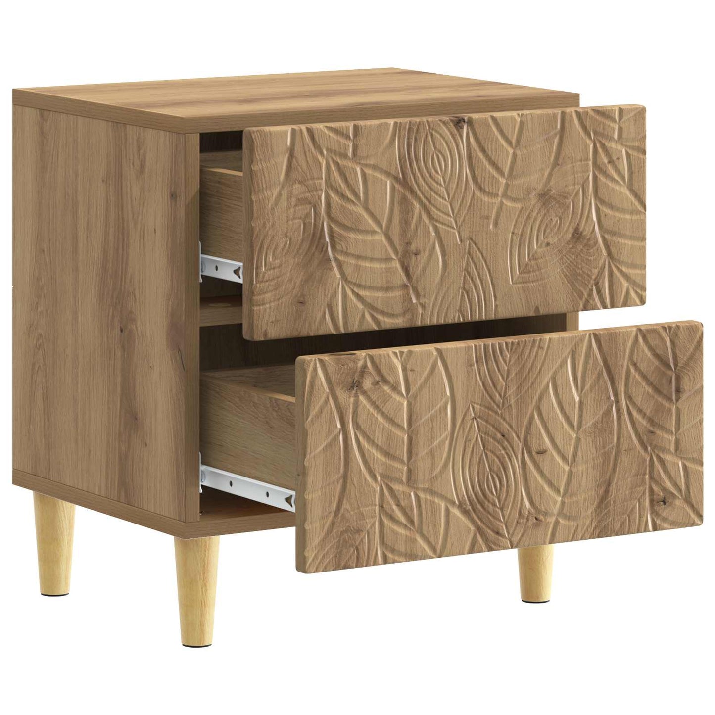 Bedside Table Artisan Oak 43 x 34.5 x 48 cm Engineered Wood