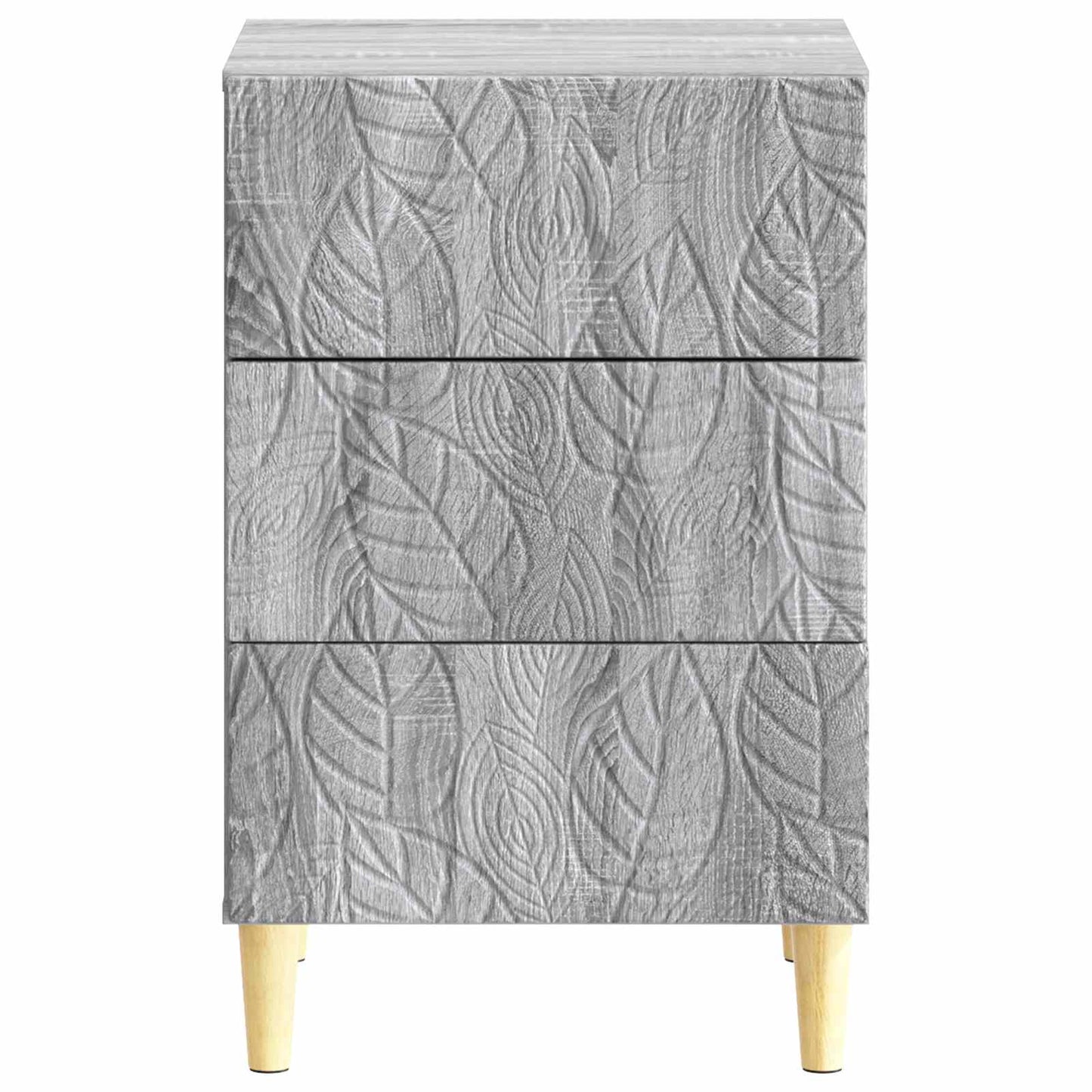 Bedside Table Grey Sonoma 43 x 39.5 x 66.5 cm Engineered Wood