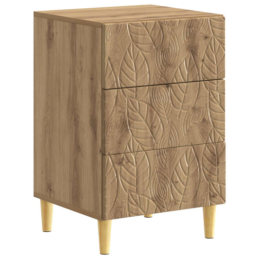 Bedside Table Artisan Oak 43 x 39.5 x 66.5 cm Engineered Wood