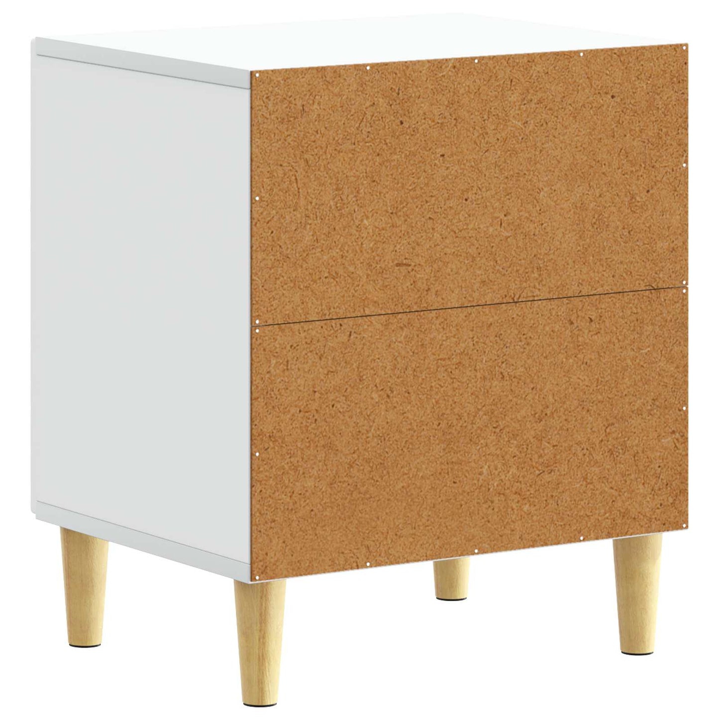 Bedside Table 2 pcs White 43 x 34.5 x 50 cm Engineered Wood