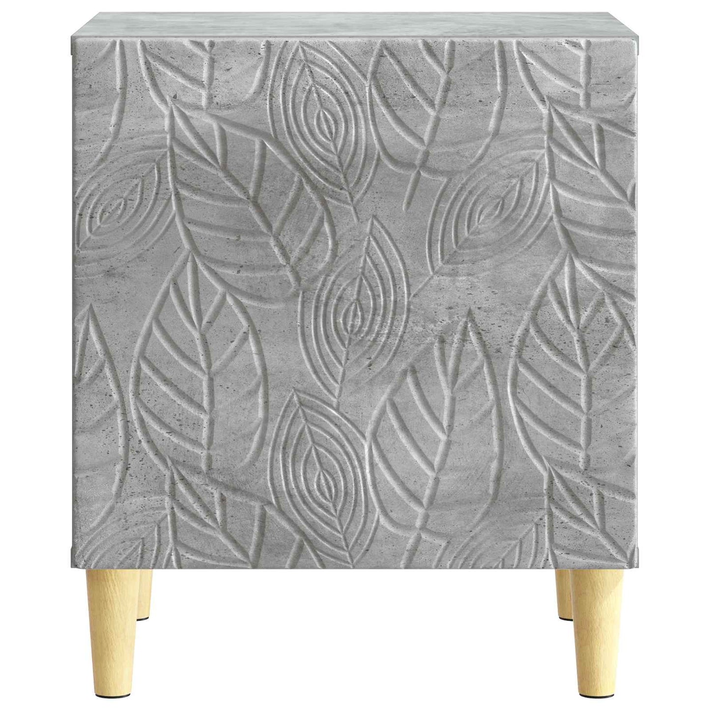 Bedside Table 2 pcs Concrete Grey 43 x 34.5 x 50 cm