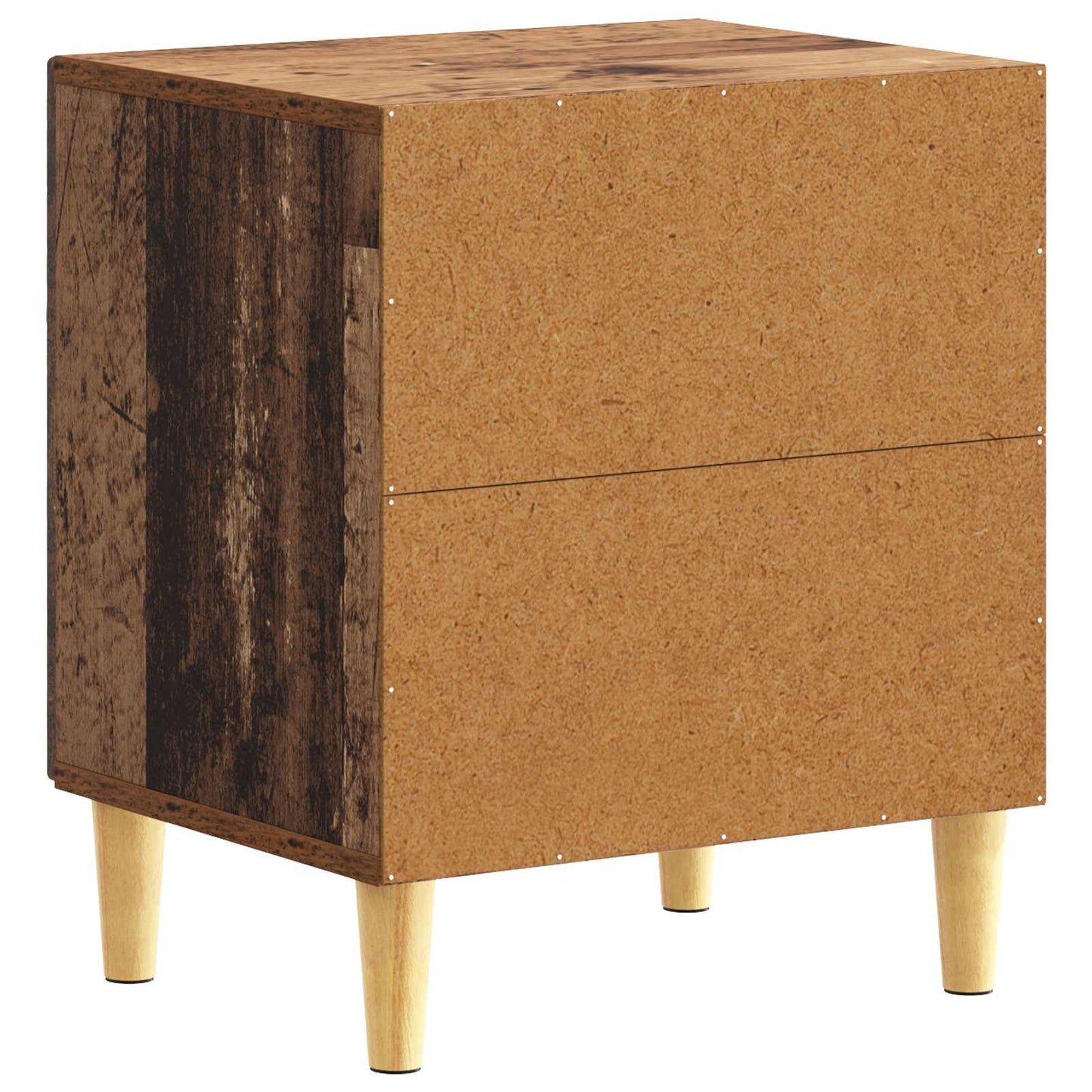 Bedside Table Old Wood 43 x 34.5 x 50 cm Engineered Wood