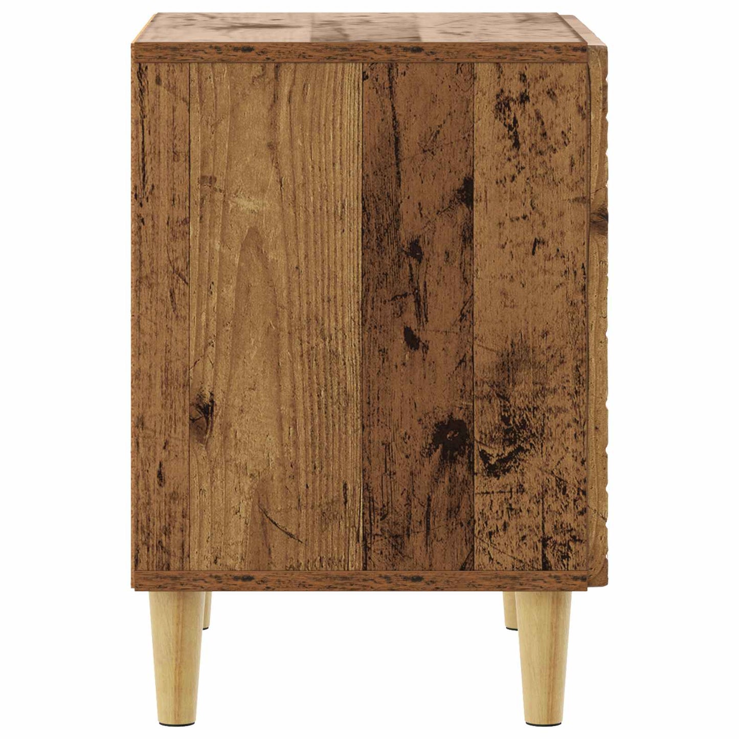 Bedside Table 2 pcs Old Wood 43 x 34.5 x 50 cm Engineered Wood