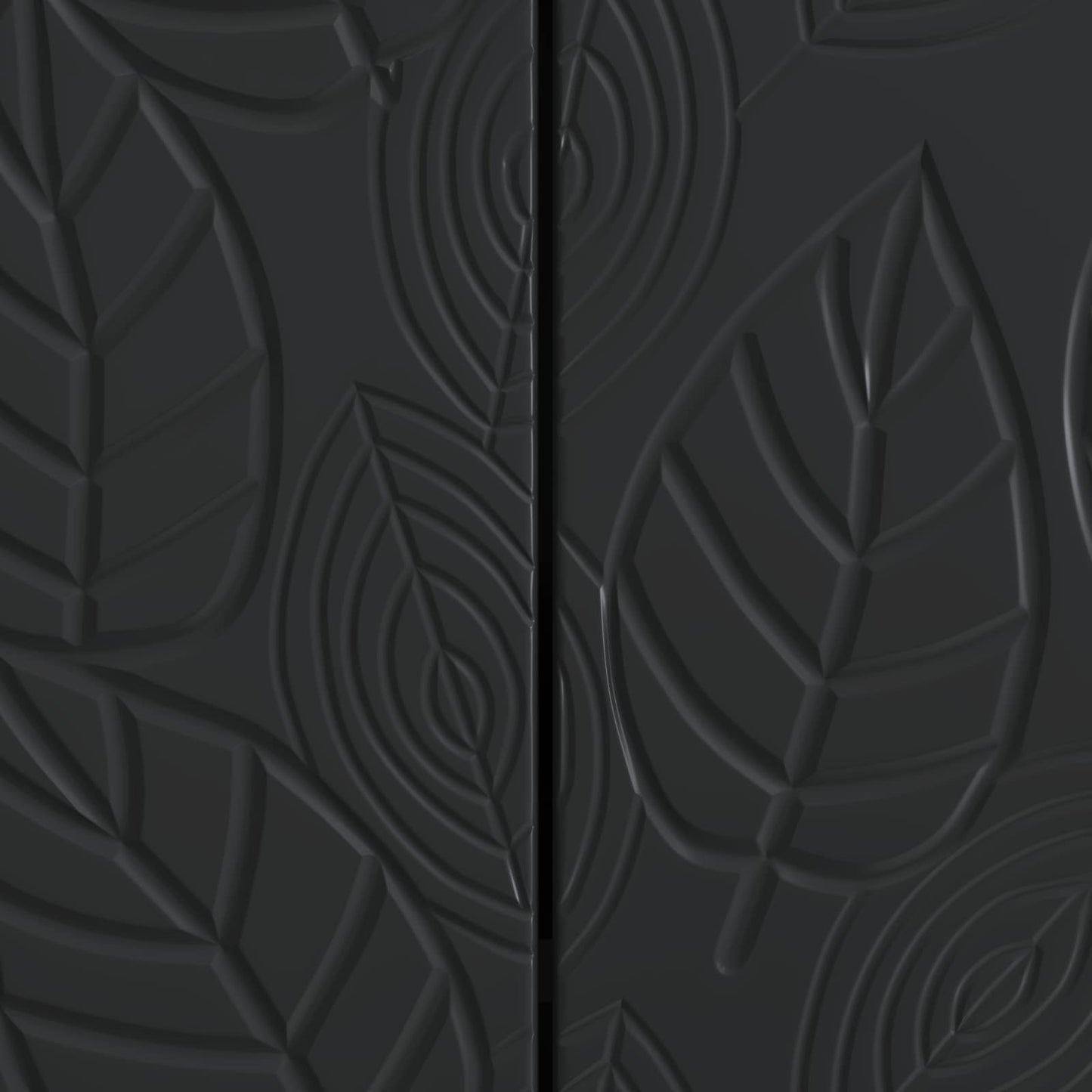 Sideboard Black 66 x 34.5 x 90 cm Engineered Wood