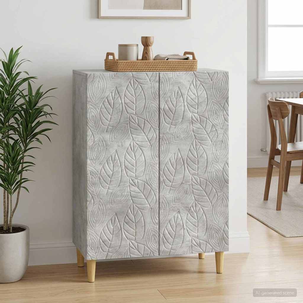 Sideboard Concrete Grey 66 x 34.5 x 90 cm Engineered Wood
