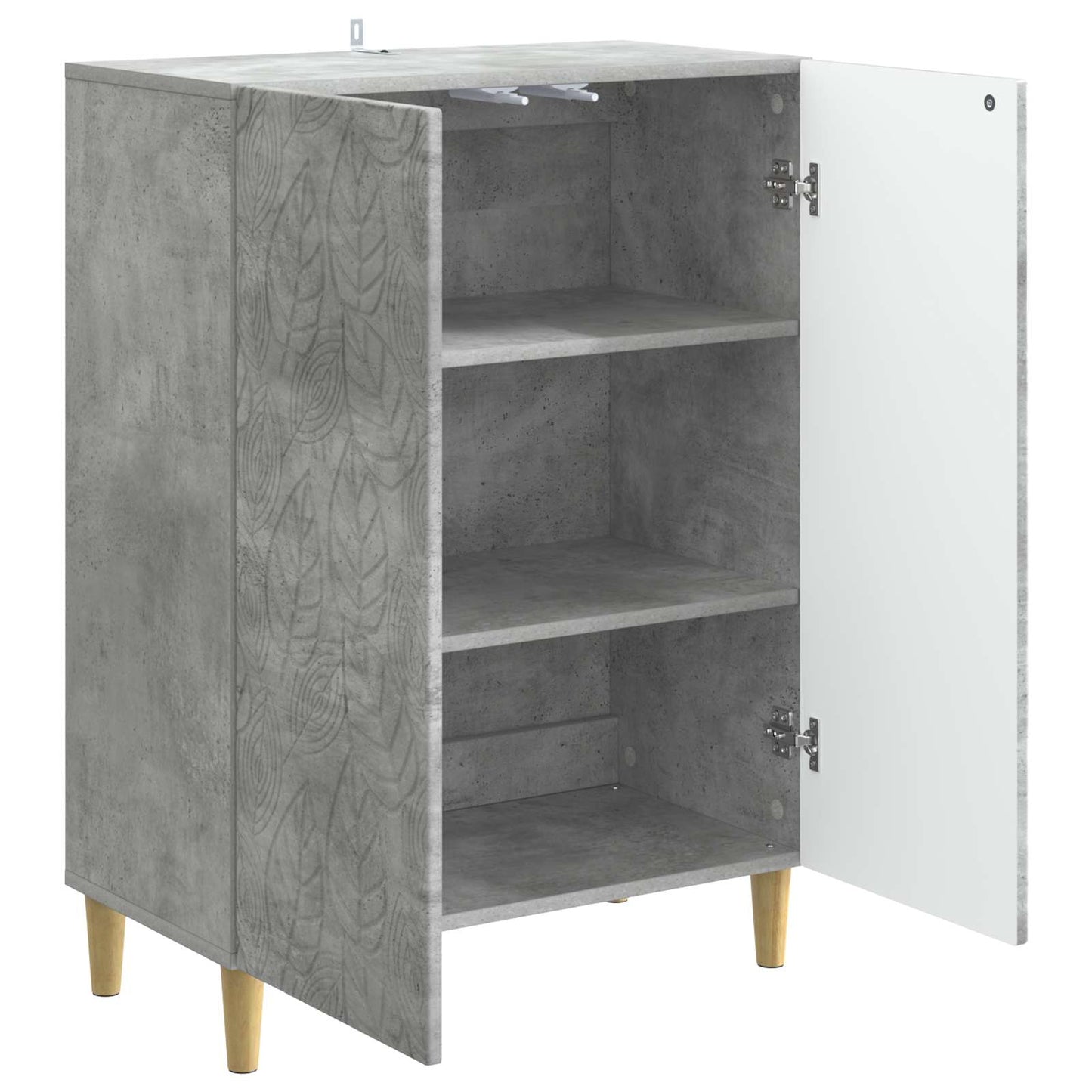 Sideboard Concrete Grey 66 x 34.5 x 90 cm Engineered Wood