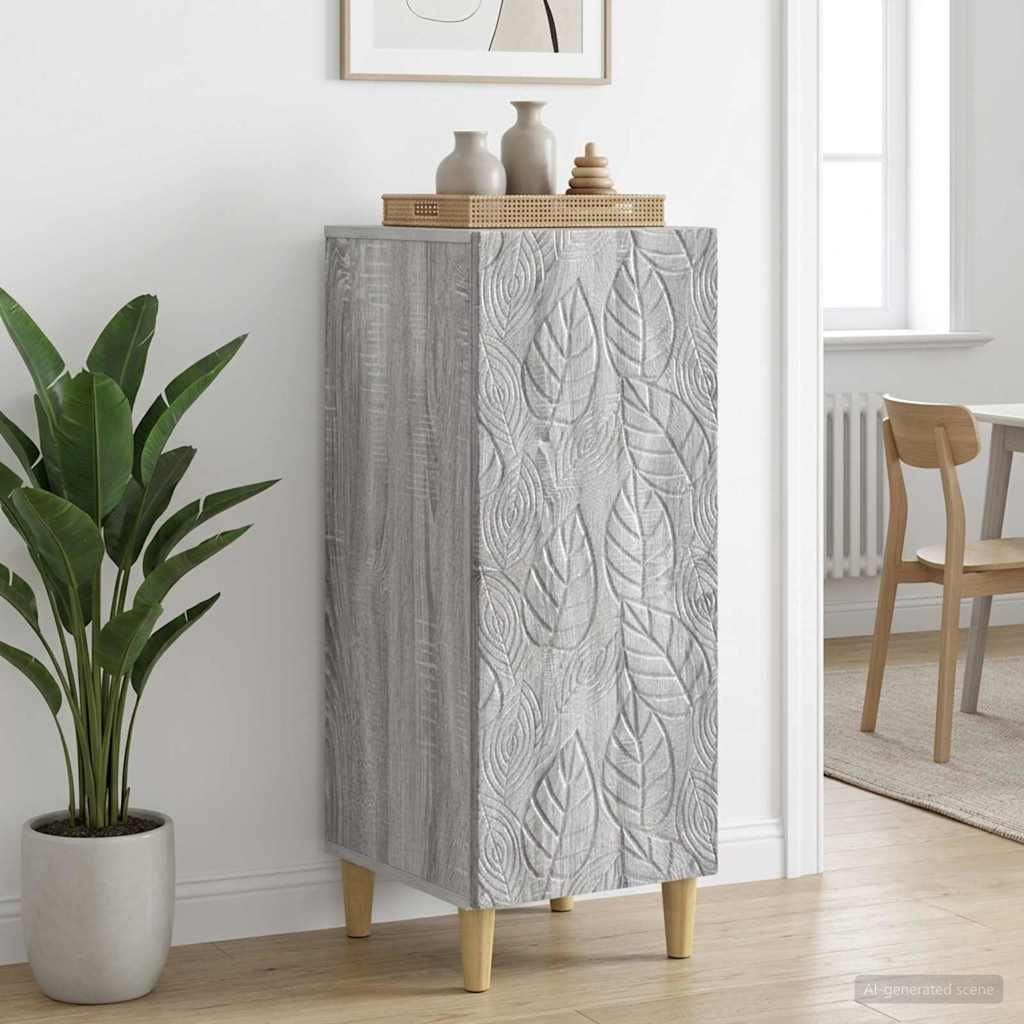Sideboard Grey Sonoma 33 x 34.5 x 90 cm Engineered Wood