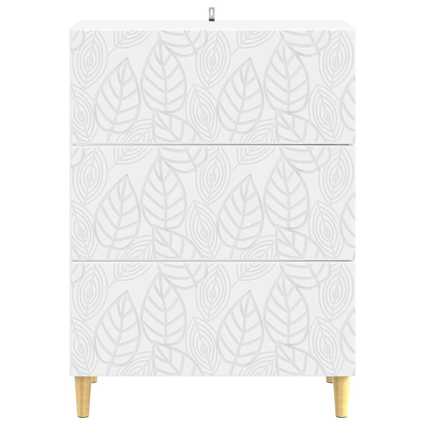 Drawer Cabinet White 66 x 34.5 x 90 cm Engineered Wood