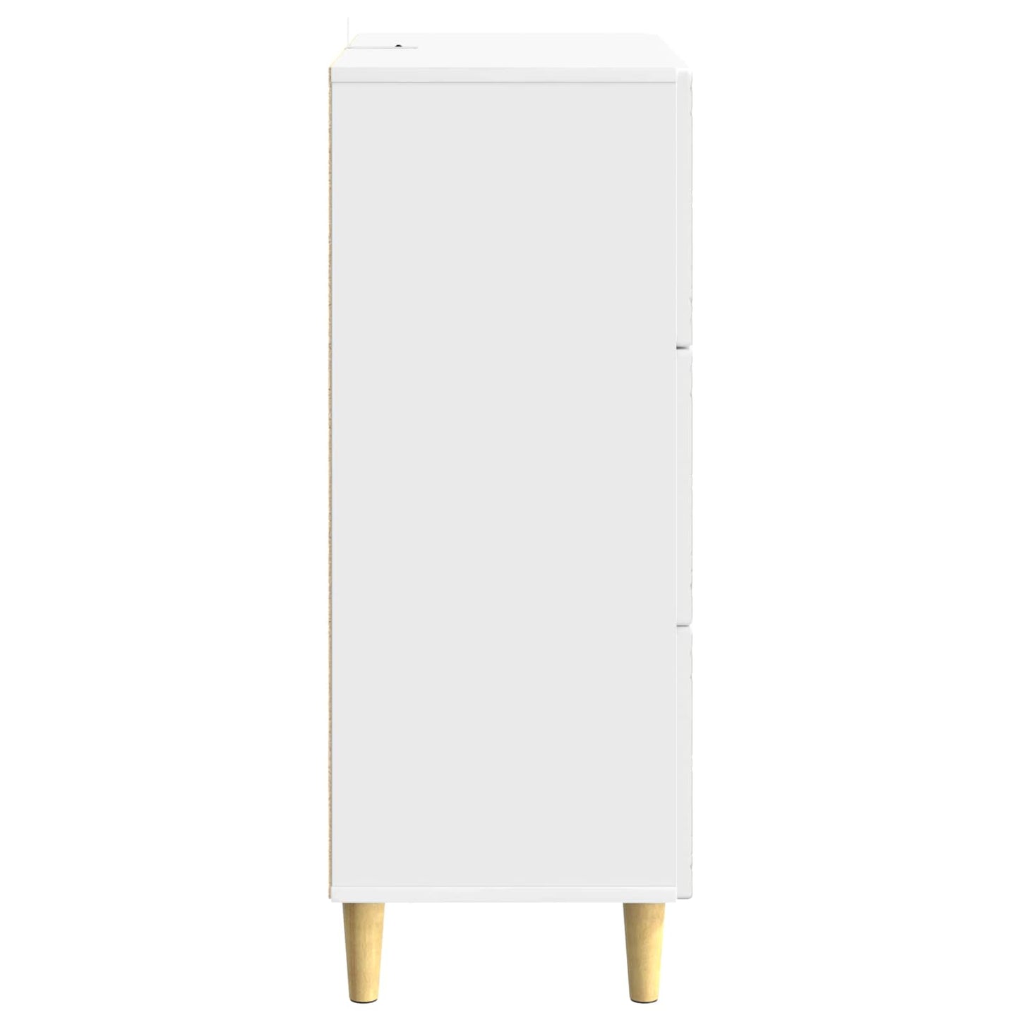 Drawer Cabinet High Gloss White 66 x 34.5 x 90 cm