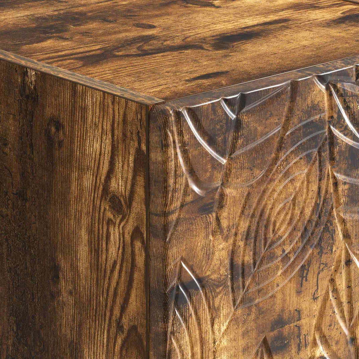 Drawer Cabinet 66 x 34.5 x 90 cm Engineered Wood Smoked Oak