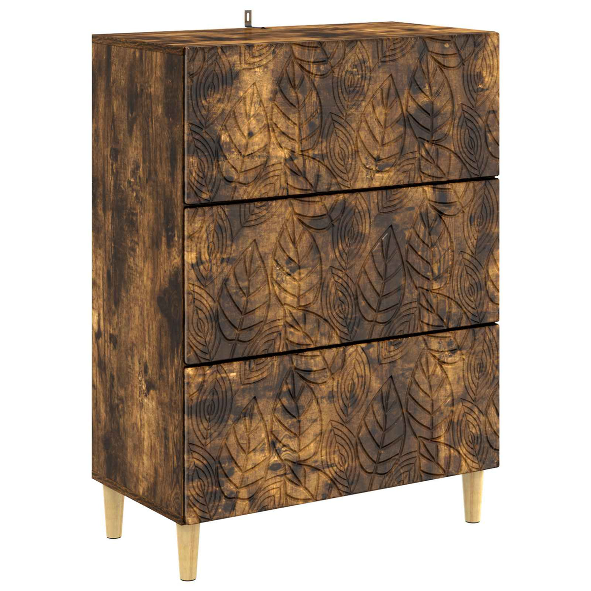 Drawer Cabinet 66 x 34.5 x 90 cm Engineered Wood Smoked Oak