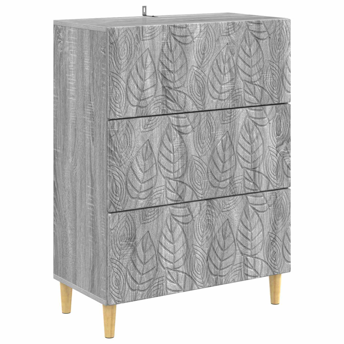 Drawer Cabinet 66 x 34.5 x 90 cm Engineered Wood Grey Sonoma