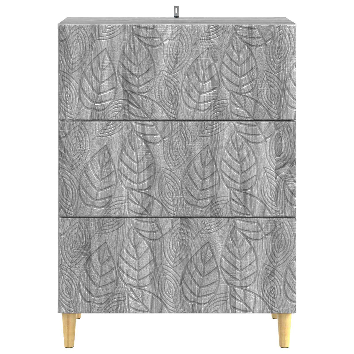 Drawer Cabinet 66 x 34.5 x 90 cm Engineered Wood Grey Sonoma