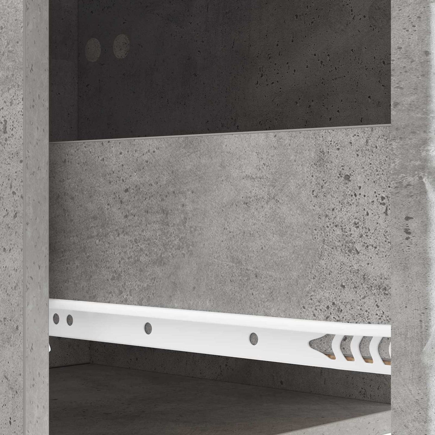Drawer Cabinet Concrete Grey 33 x 34.5 x 90 cm Engineered Wood