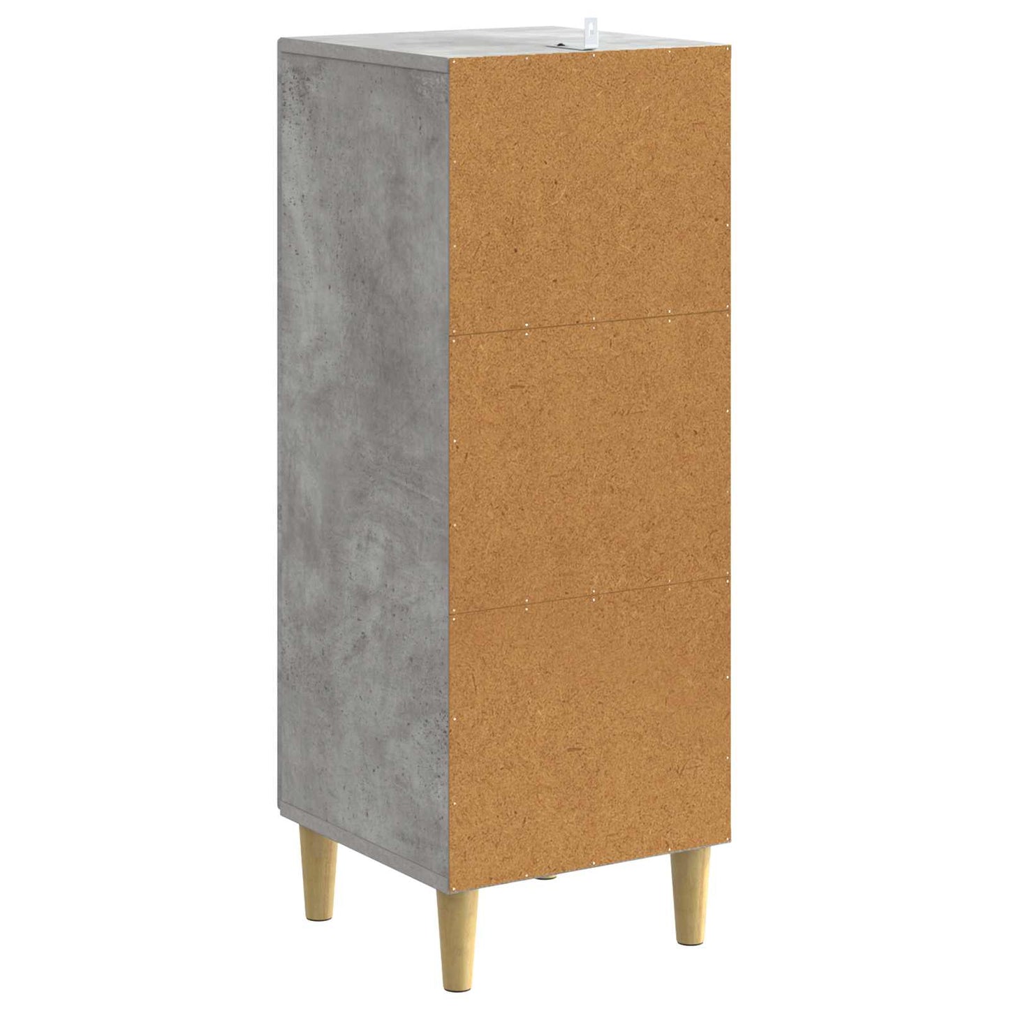 Drawer Cabinet Concrete Grey 33 x 34.5 x 90 cm Engineered Wood