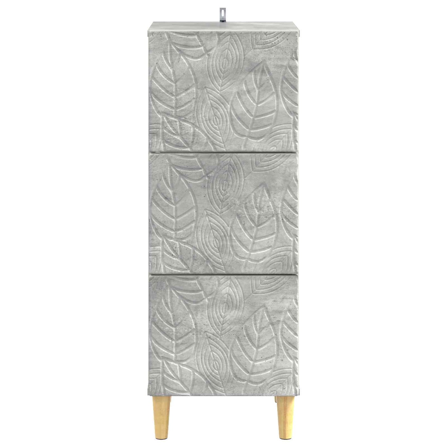Drawer Cabinet Concrete Grey 33 x 34.5 x 90 cm Engineered Wood