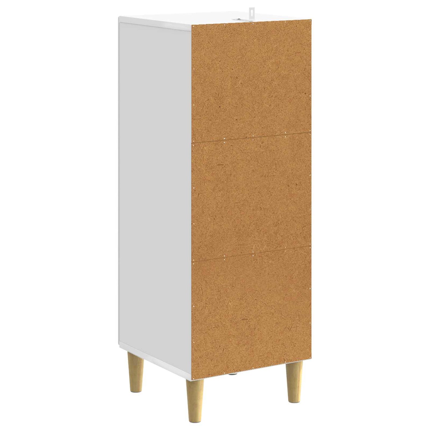 Drawer Cabinet High Gloss White 33 x 34.5 x 90 cm