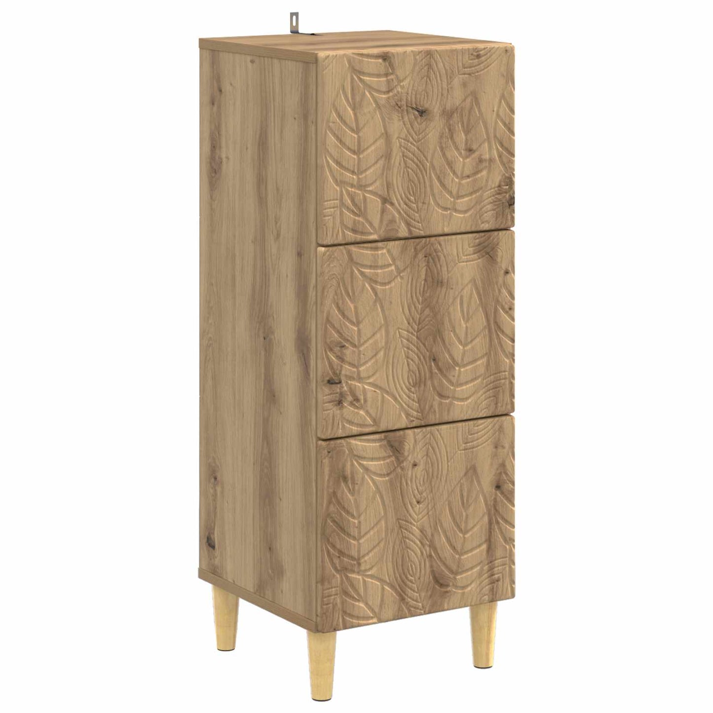 Drawer Cabinet 33 x 34.5 x 90 cm Engineered Wood Artisan Oak