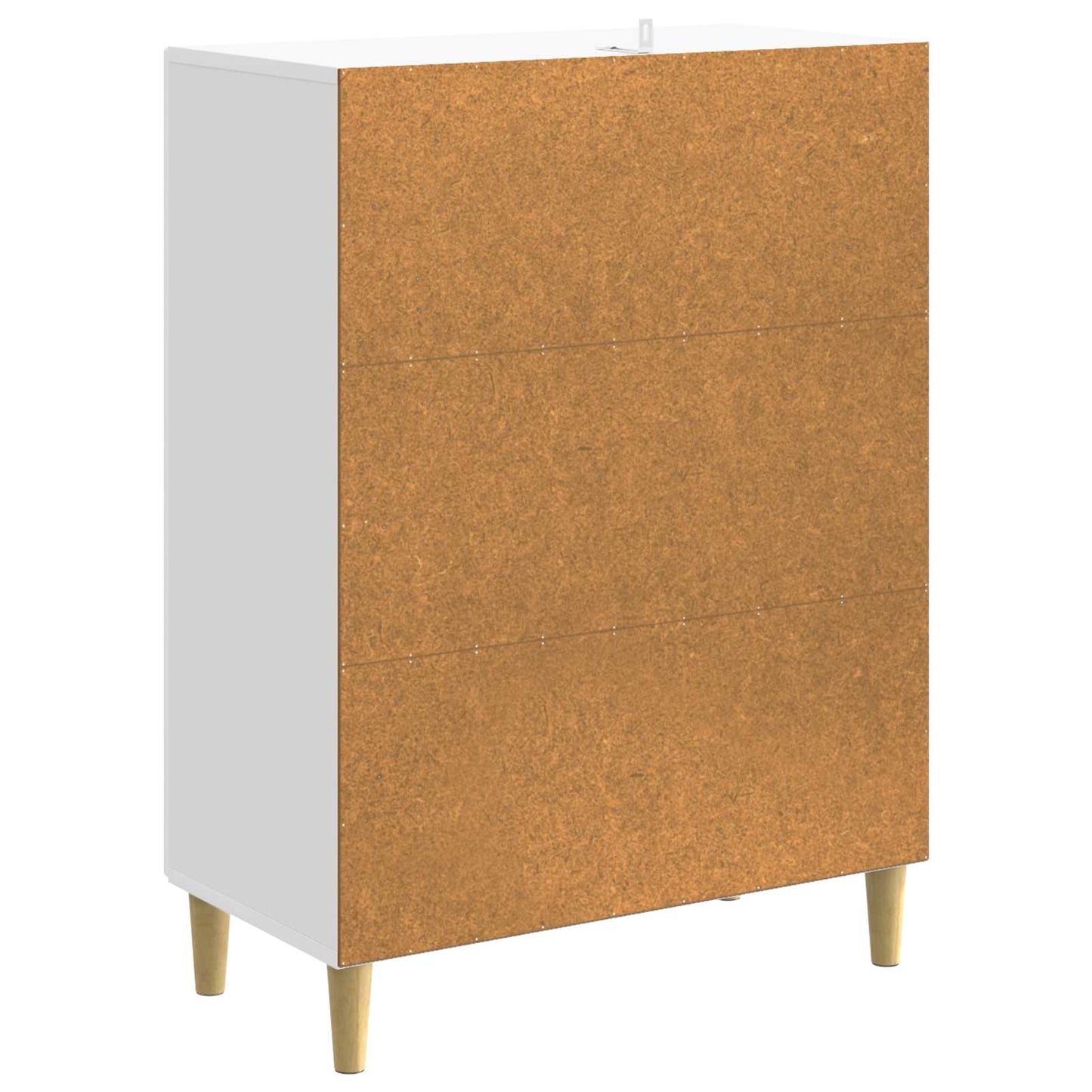 Sideboard High Gloss White 66 x 34.5 x 90 cm Engineered Wood