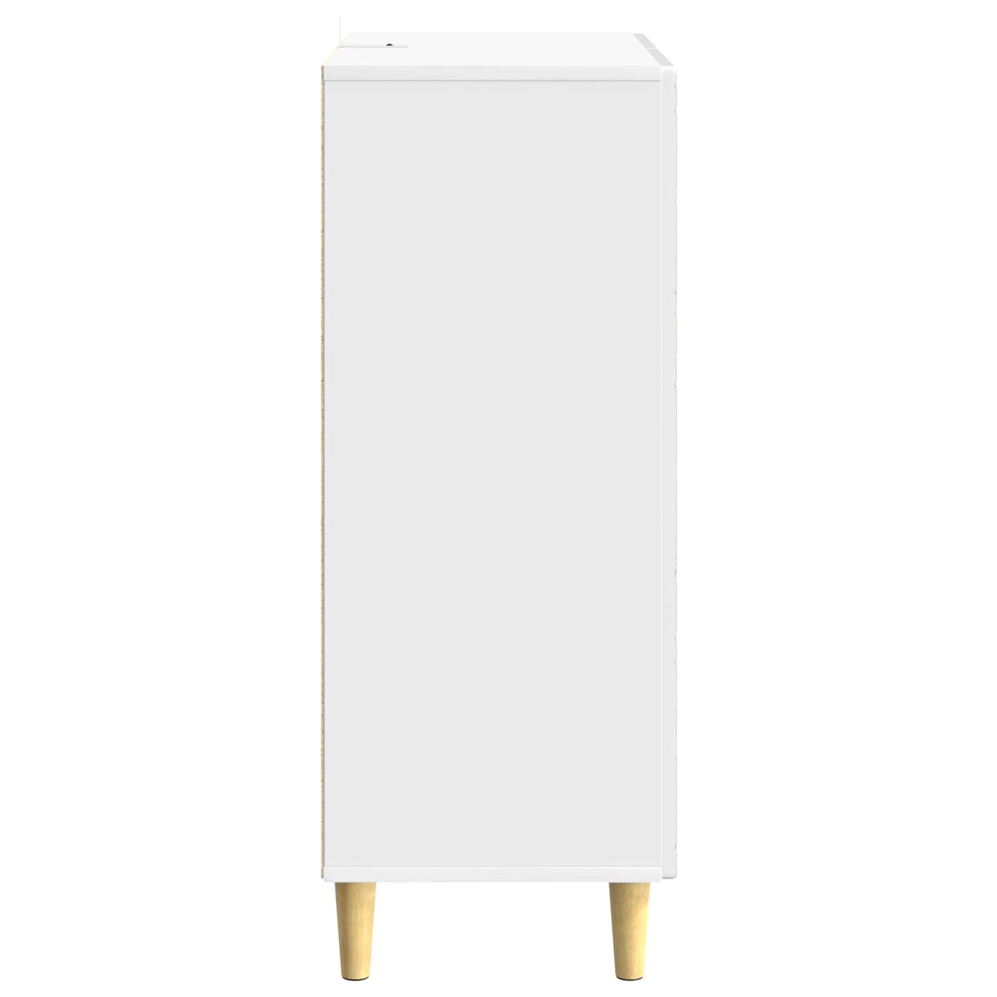 Sideboard High Gloss White 66 x 34.5 x 90 cm Engineered Wood