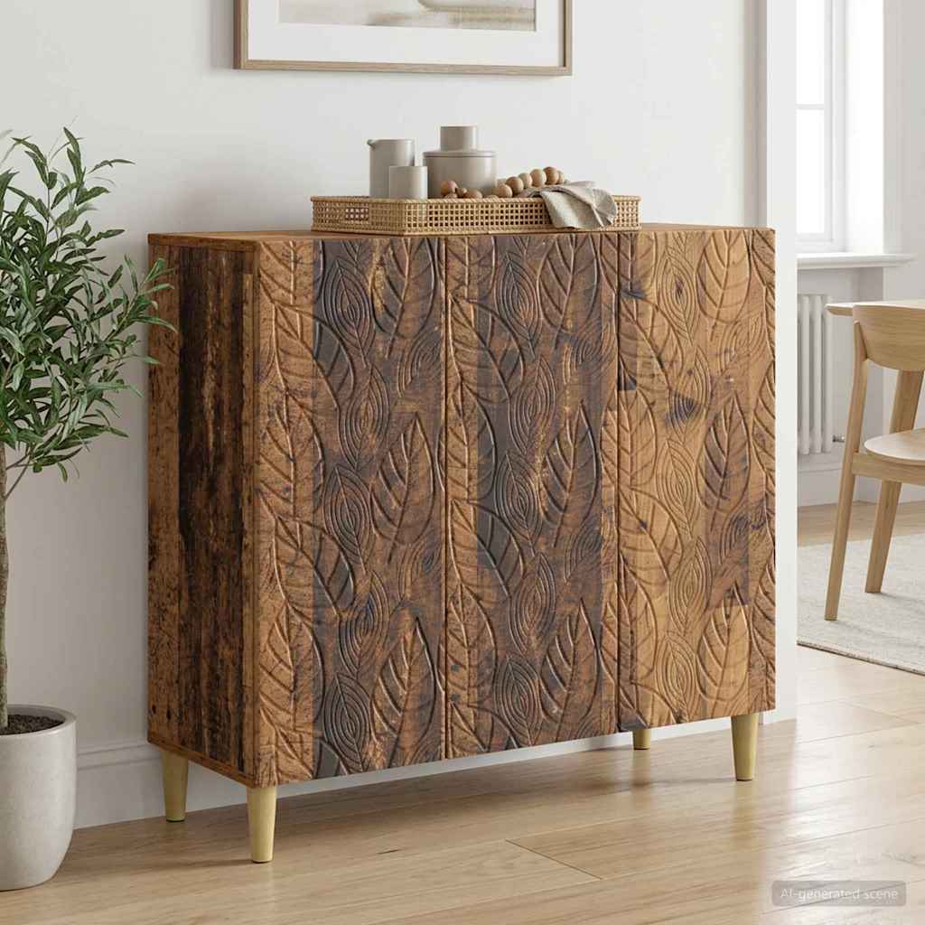 Sideboard Old Wood 89 x 34.5 x 80 cm Engineered Wood