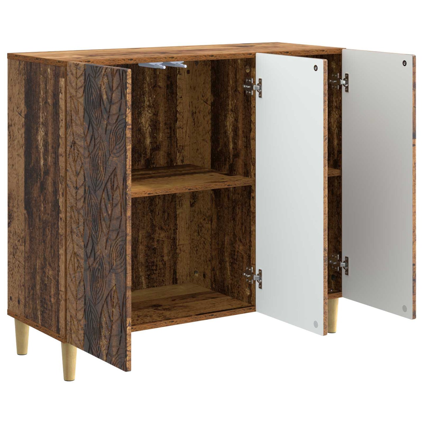 Sideboard Old Wood 89 x 34.5 x 80 cm Engineered Wood