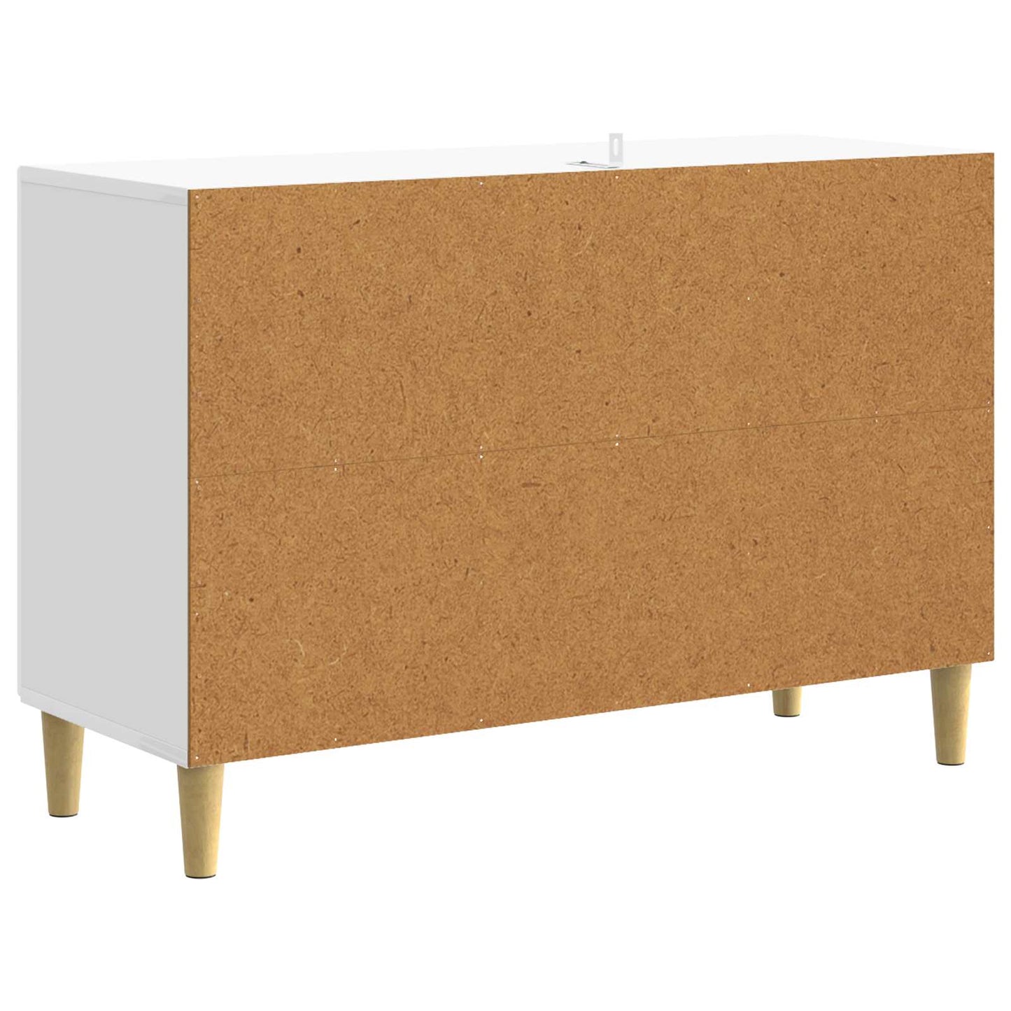 Sideboard High Gloss White 89 x 34.5 x 60 cm Engineered Wood