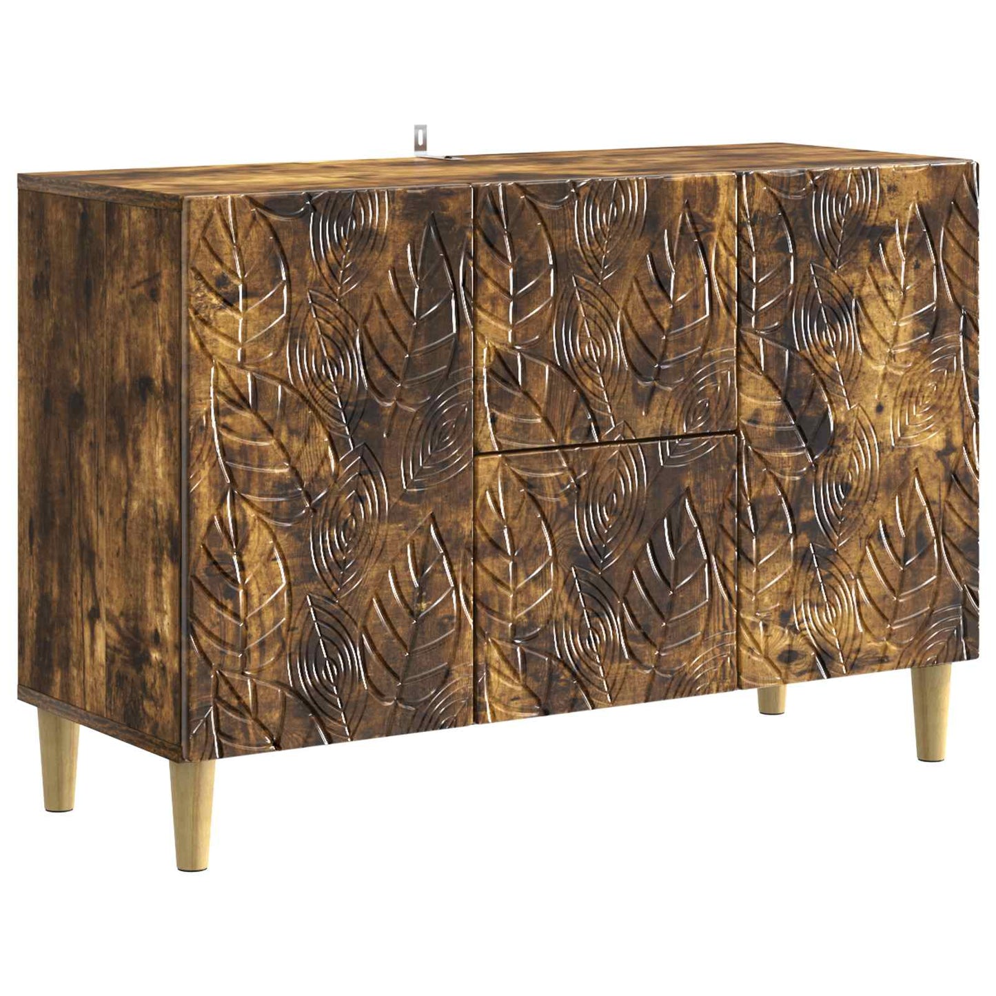 Sideboard Smoked Oak 89 x 34.5 x 60 cm Engineered Wood