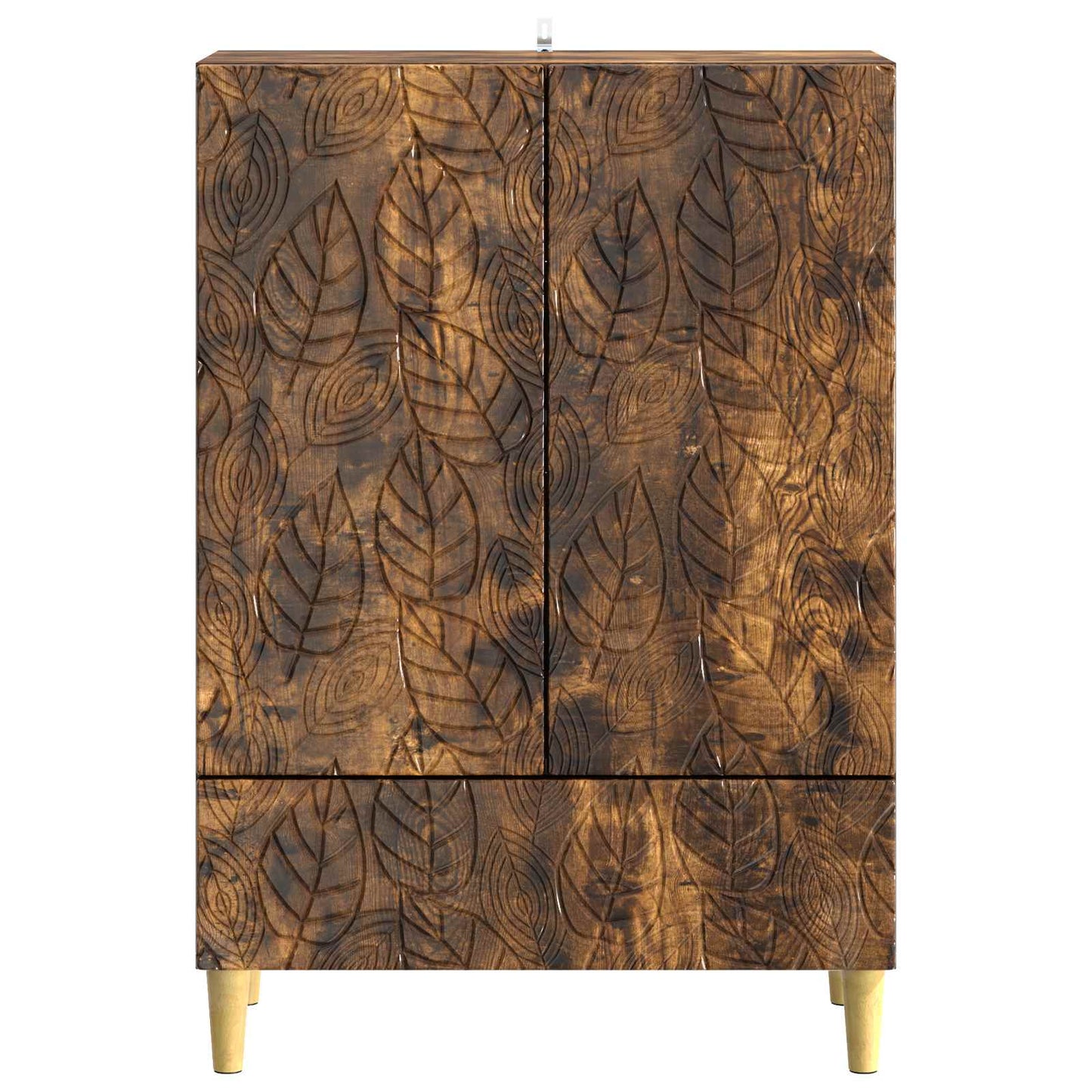 Sideboard Smoked Oak 66 x 34.5 x 95 cm Engineered Wood