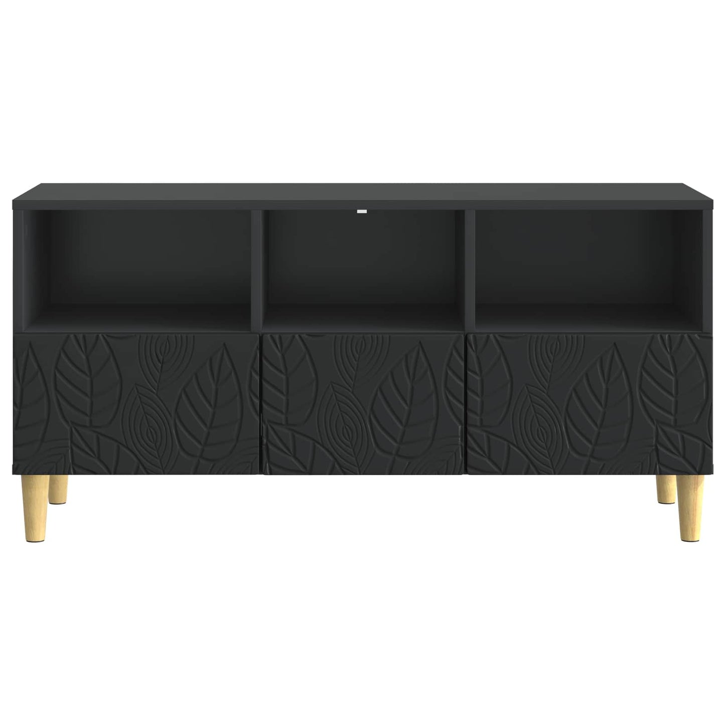 TV Cabinet 102 x 34.5 x 50 cm Black Engineered Wood