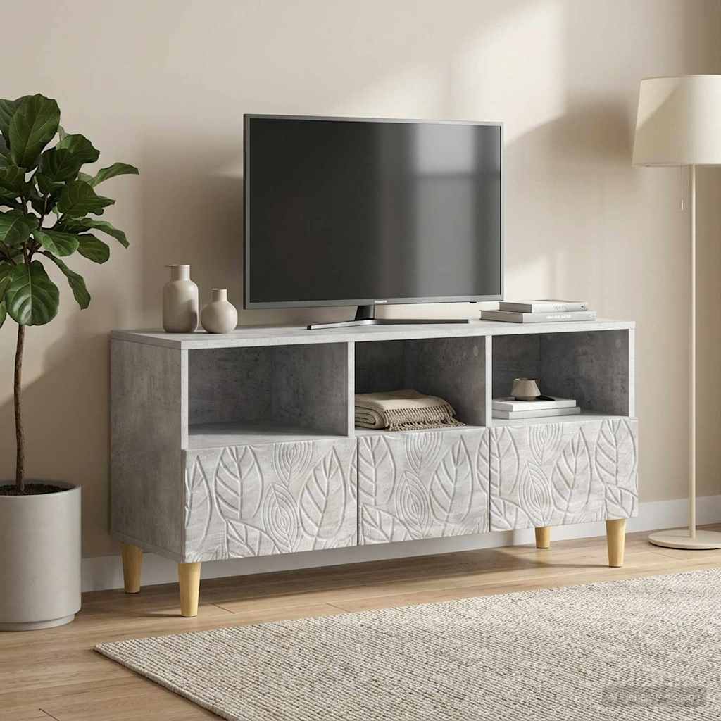 TV Cabinet 102 x 34.5 x 50 cm Concrete Grey Engineered Wood