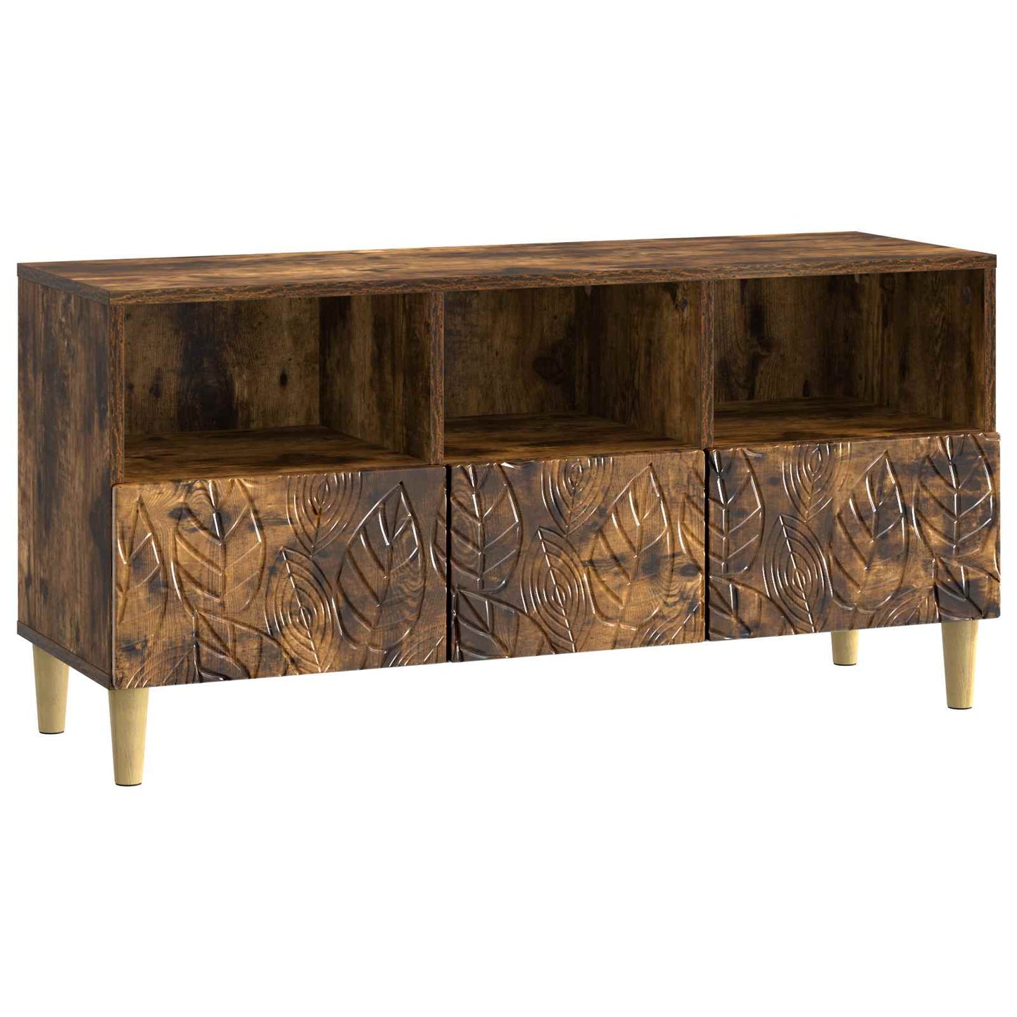TV Cabinet 102 x 34.5 x 50 cm Smoked Oak Engineered Wood