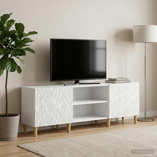 TV Cabinet 150 x 31 x 50 cm White Engineered Wood