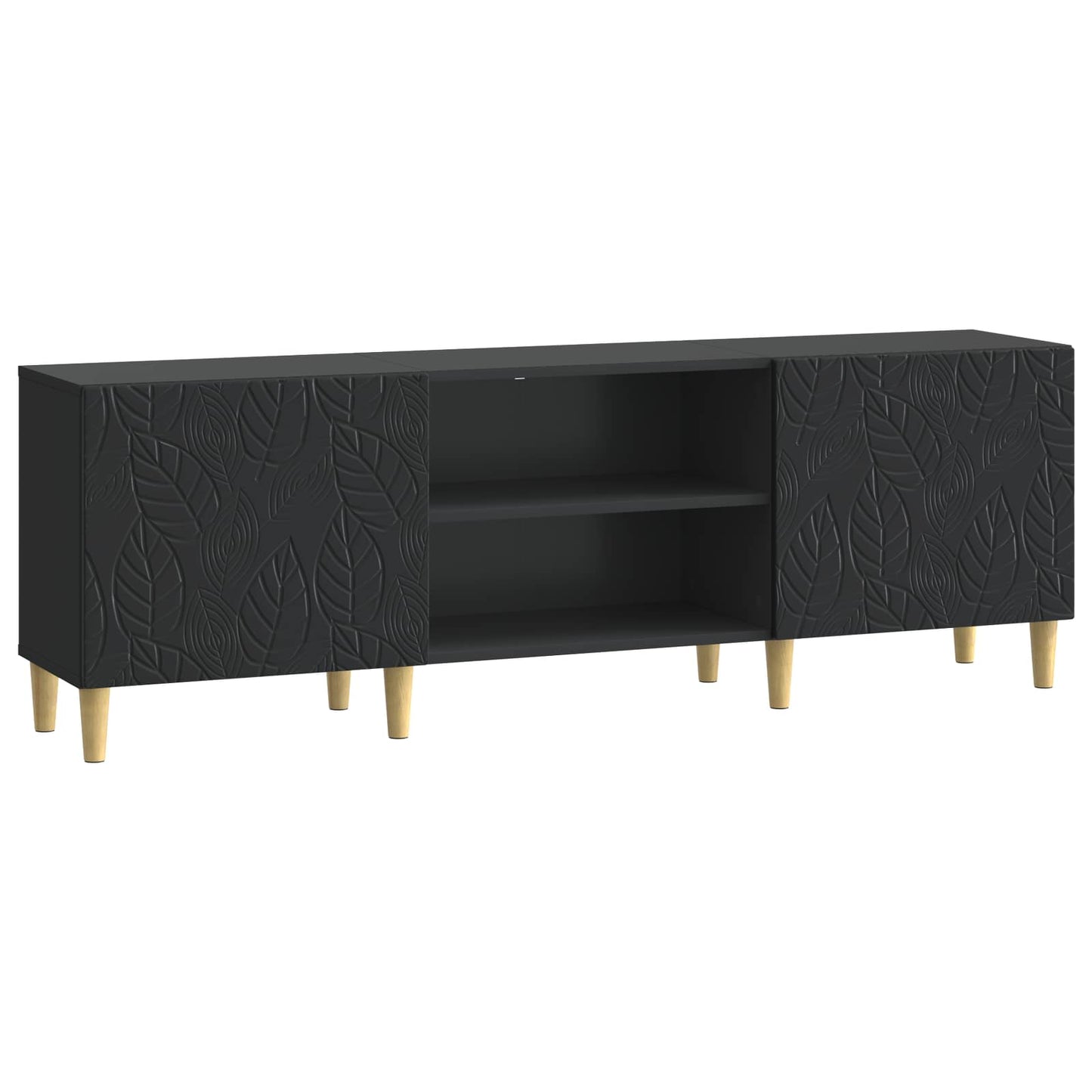 TV Cabinet 150 x 31 x 50 cm Black Engineered Wood
