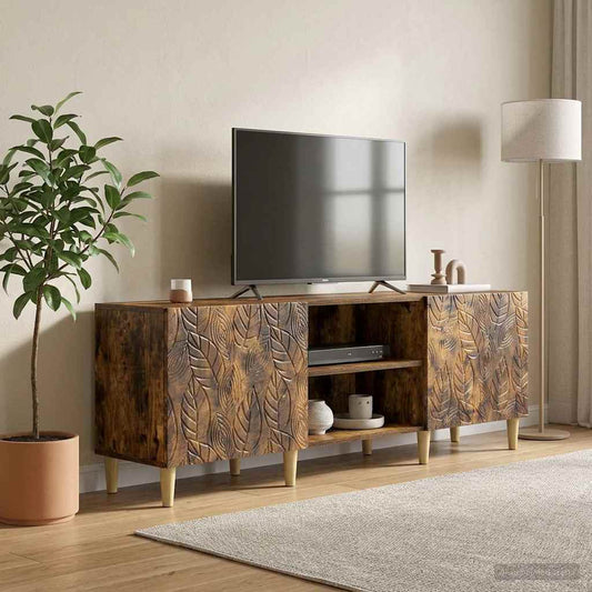 TV Cabinet 150 x 31 x 50 cm Smoked Oak Engineered Wood