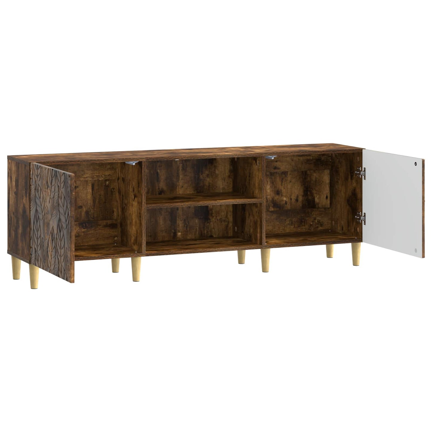TV Cabinet 150 x 31 x 50 cm Smoked Oak Engineered Wood
