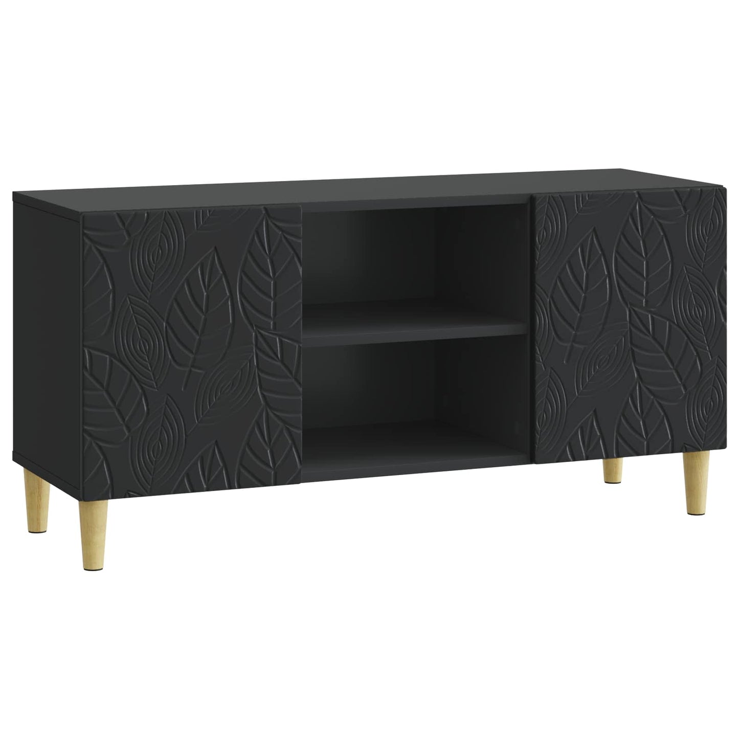 TV Cabinet 102 x 34.5 x 50 cm Black Engineered Wood