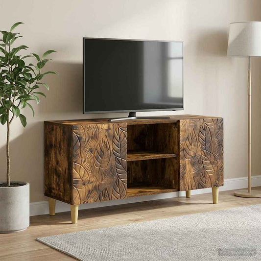 TV Cabinet 102 x 34.5 x 50 cm Smoked Oak Engineered Wood