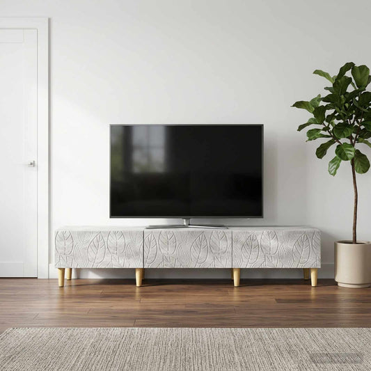 TV Cabinet 147 x 34.5 x 30 cm Concrete Grey Engineered Wood