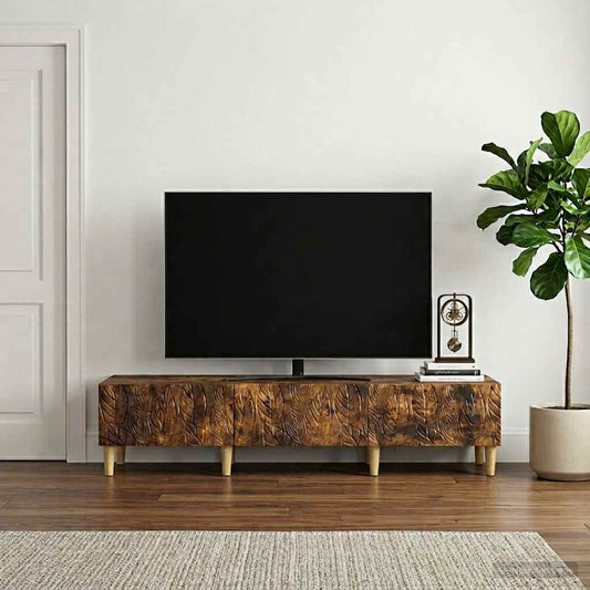 TV Cabinet 147 x 34.5 x 30 cm Smoked Oak Engineered Wood