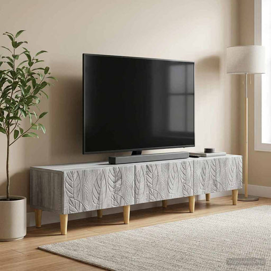 TV Cabinet 147 x 34.5 x 30 cm Grey Sonoma Engineered Wood