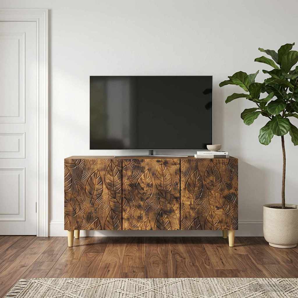 TV Cabinet 99 x 34.5 x 50 cm Smoked Oak Engineered Wood
