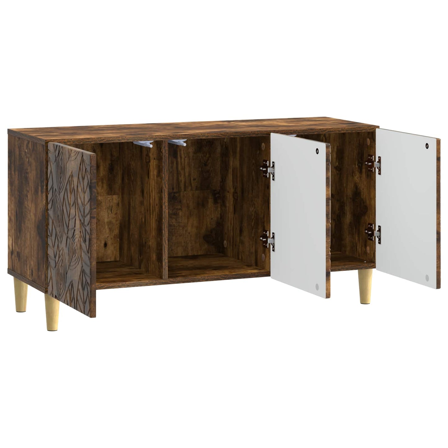 TV Cabinet 99 x 34.5 x 50 cm Smoked Oak Engineered Wood