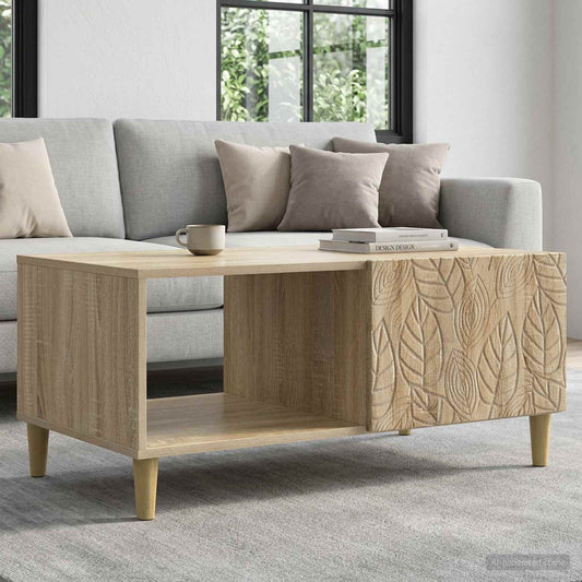 Coffee Table Sonoma Oak 90 x 50 x 40 cm Engineered Wood