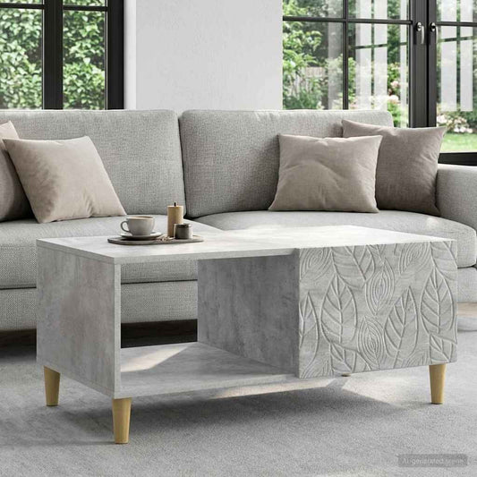 Coffee Table Concrete Grey 90 x 50 x 40 cm Engineered Wood
