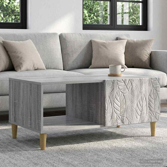 Coffee Table Grey Sonoma 90 x 50 x 40 cm Engineered Wood