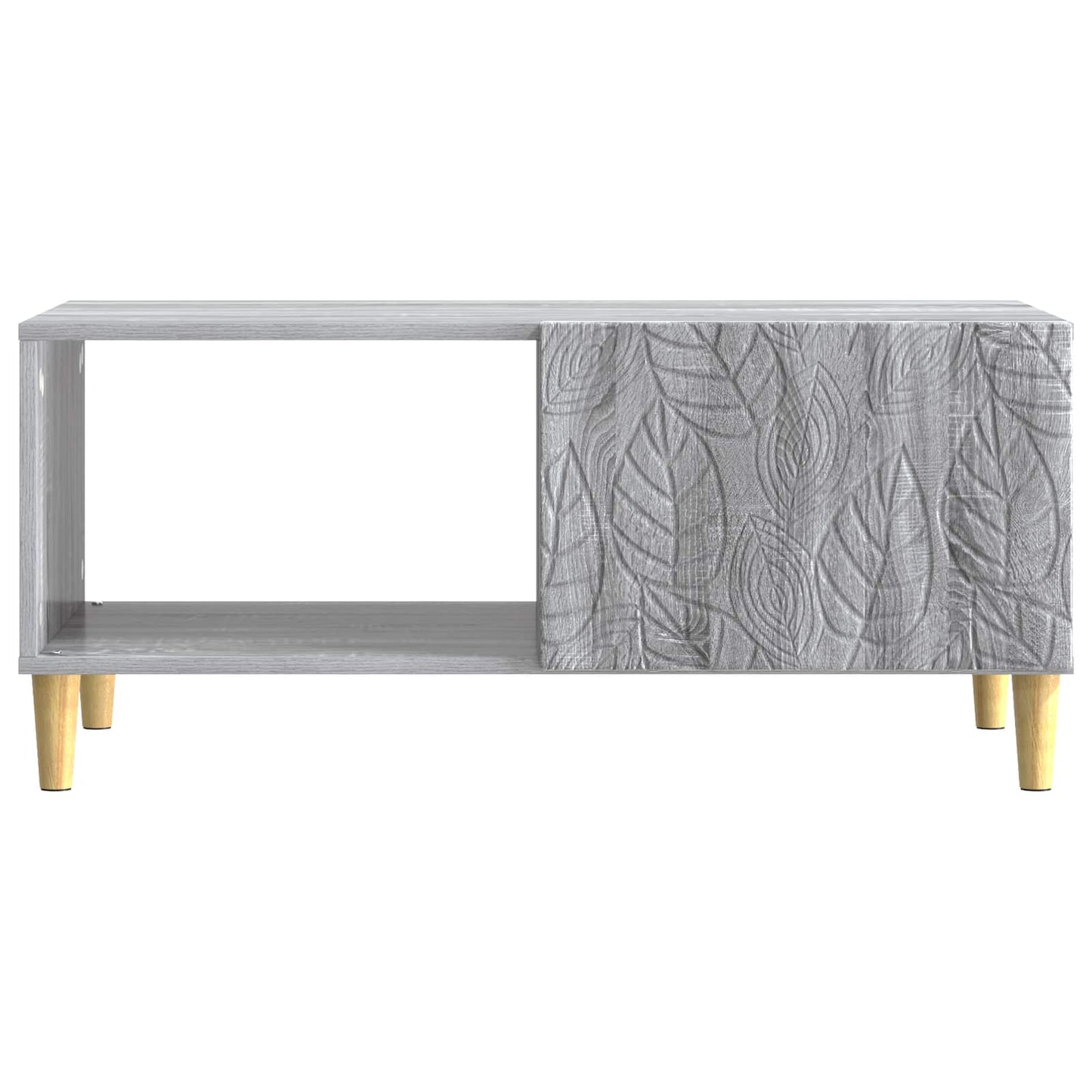 Coffee Table Grey Sonoma 90 x 50 x 40 cm Engineered Wood