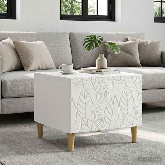 Coffee Table White 50 x 49 x 40 cm Engineered Wood