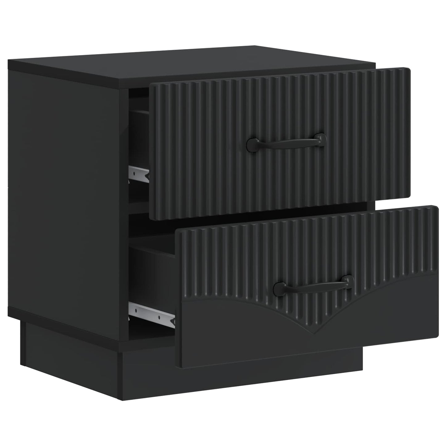 Bedside Cabinet Black 43 x 34.5 x 44.5 cm Engineered Wood